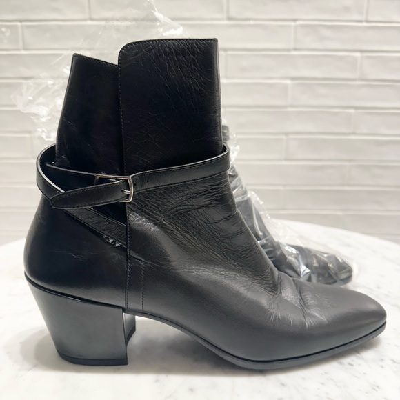 Saint Laurent Leather Ankle Boots - Picture 7 of 8